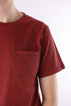 A.P.C. - STRIPE POCKET TEE RED - bild 4