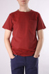 A.P.C. - STRIPE POCKET TEE RED - bild 2