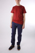 A.P.C. - STRIPE POCKET TEE RED - bild 1