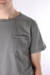 A.P.C. - STRIPE POCKET TEE ANTHRACITE - bild 4