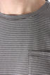 A.P.C. - STRIPE POCKET TEE ANTHRACITE - bild 5