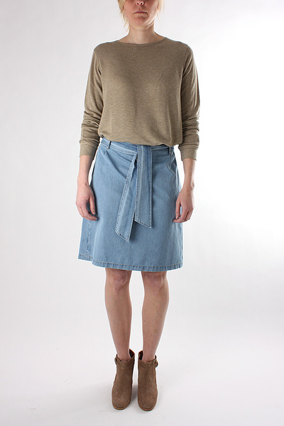 A.P.C. - BELTED DENIM SKIRT