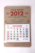 FIELD NOTES - 2012 CALENDER - bild 1