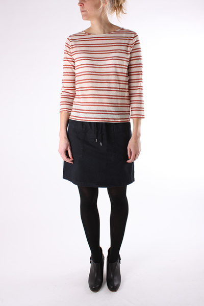 WOMEN'S BRANDS - A.P.C. - A.P.C. - L/S STRIPE TOP RED