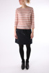 A.P.C. - L/S STRIPE TOP RED - bild 1
