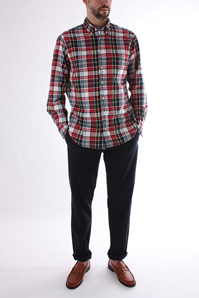 MEN'S BRANDS - GITMAN VINTAGE - GITMAN VINTAGE - MADRAS CHECK SHIRT