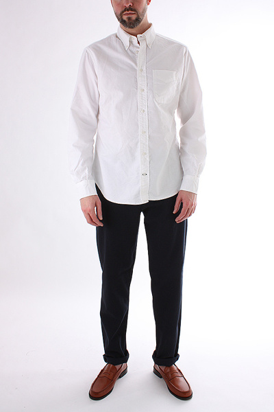 MEN'S BRANDS - GITMAN VINTAGE - GITMAN VINTAGE - OXFORD/POPLIN SHIRT WHITE