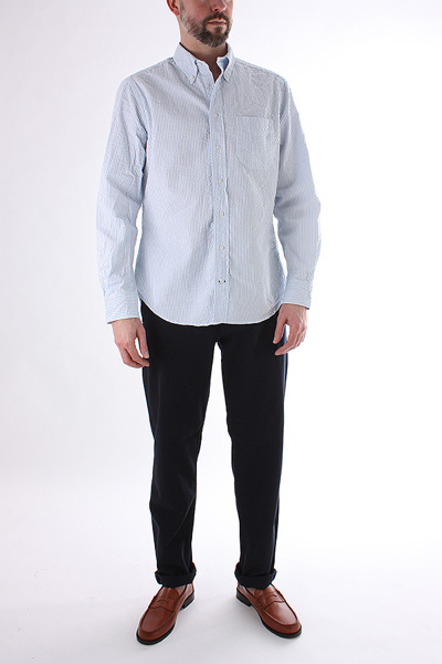 MEN'S BRANDS - GITMAN VINTAGE - GITMAN VINTAGE - SEERSUCKER STRIPE SHIRT