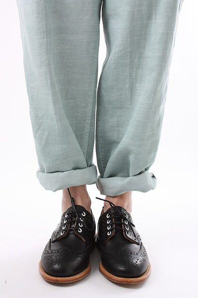 MARK MCNAIRY - LADIES BLACK WAX COUNTRY BROGUE
