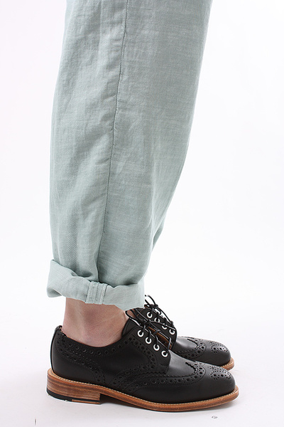 MARK MCNAIRY - LADIES BLACK WAX COUNTRY BROGUE