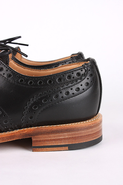 MARK MCNAIRY - LADIES BLACK WAX COUNTRY BROGUE