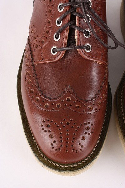 MARK MCNAIRY - LADIES TAN WAX COUNTRY BROGUE